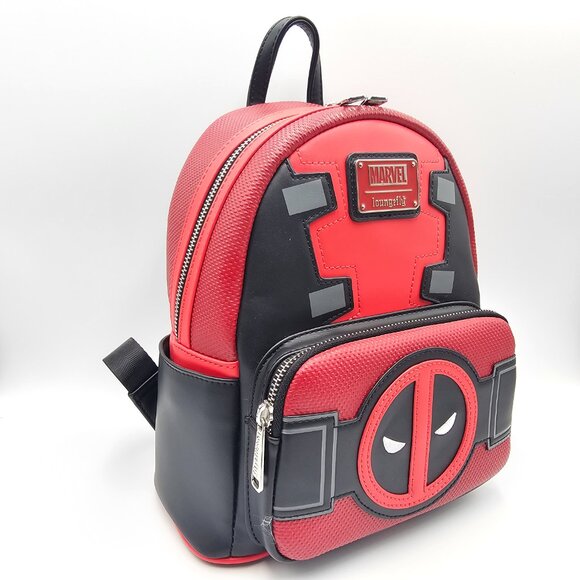 thumbnail image 2 of Loungefly Marvel Deadpool 3 Mini Backpack - Official Licensed Character Bag 2 of 9